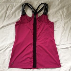 Fabletics magenta workout tank top SMALL